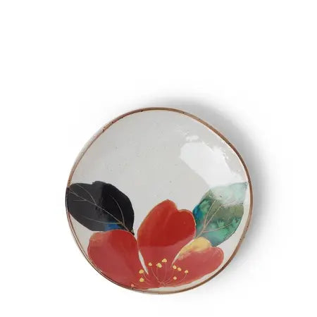 Floral Mini Plate Red Flower