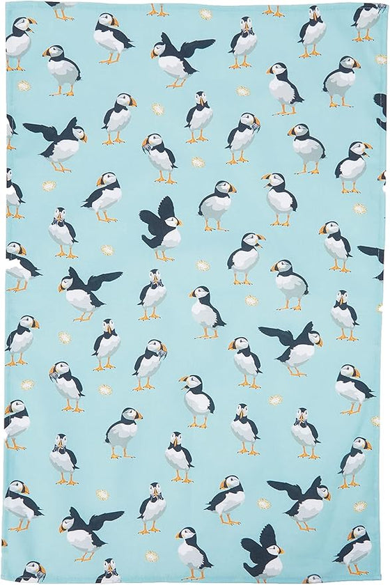 Puffins Cotton Kitchen Towel