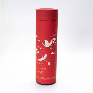 Insulated Stainless Steel Flask Cherry Blossom Cranes