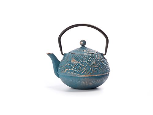 Cast Iron Teapot Meng Bird