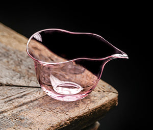Gohobi Handmade Gourd Glass Pitcher Pink