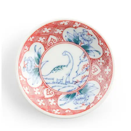 Imari-Style Dino Mni Plate Hanaryu