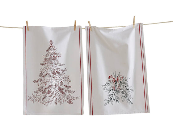 Christmas Mistletoe Kitchen Towel