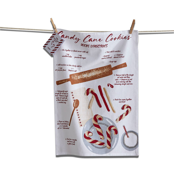 Candy Cane Cookies Kitchen Towel