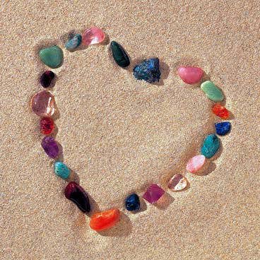 Beach Glass Heart Valentine