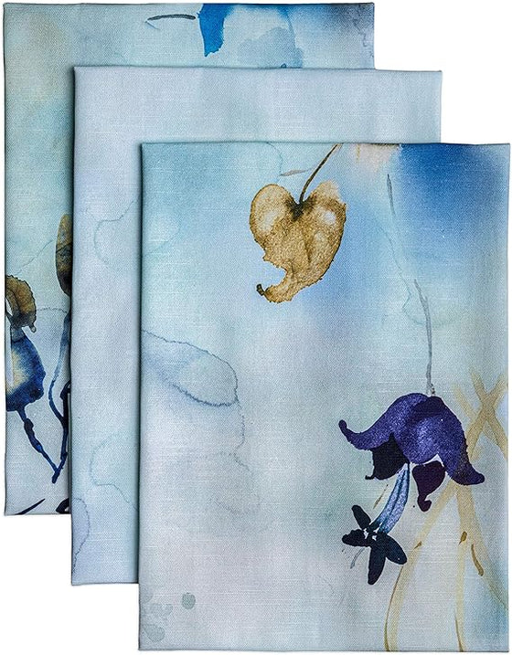 Blue Floral Kitchen Towel