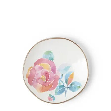 Floral Mini Plate Pink Rose - Todd & Holland Tea Merchants