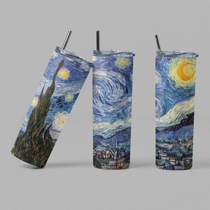 Van Gogh Starry Night Art Inspired Tumbler