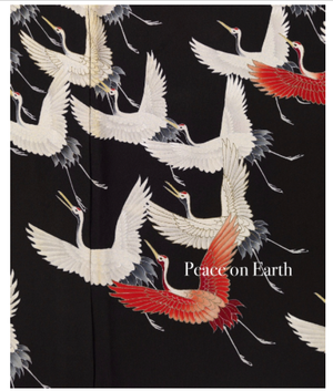 Japanese Crane Silk Holiday Cards