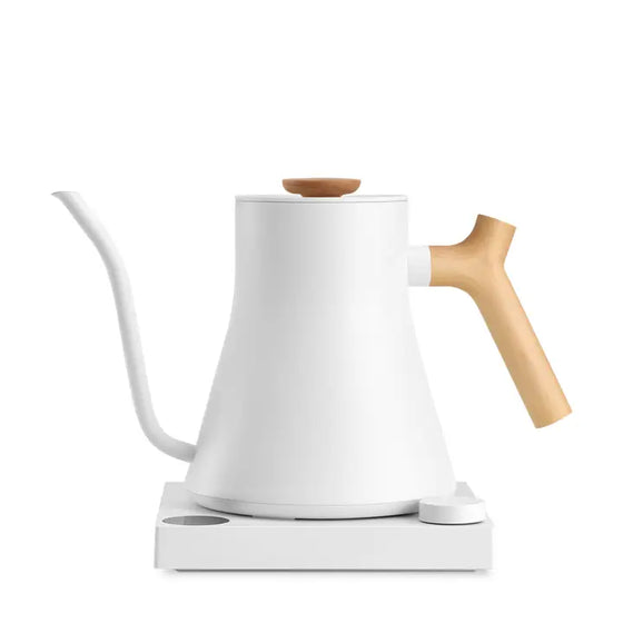 Stagg EKG Electric Kettle White With Maple Handle