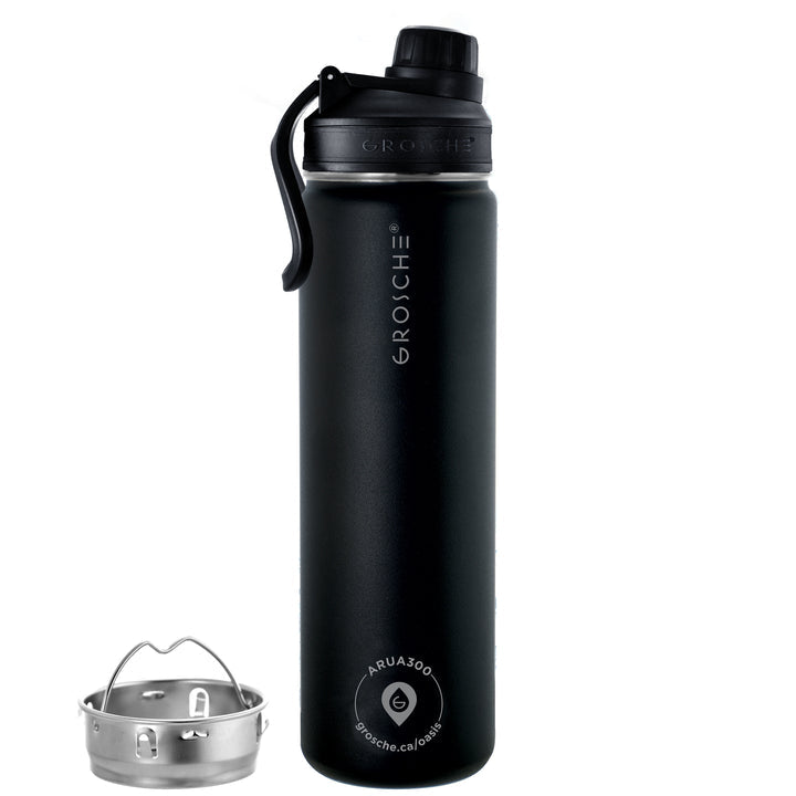 Grosche Oasis Fruit Infuser Bottle 22oz (5 colors)