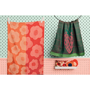 Bold Poppy Jacquard Kitchen Towel