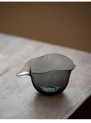 Gohobi Handmade Gourd Glass Pitcher Gray