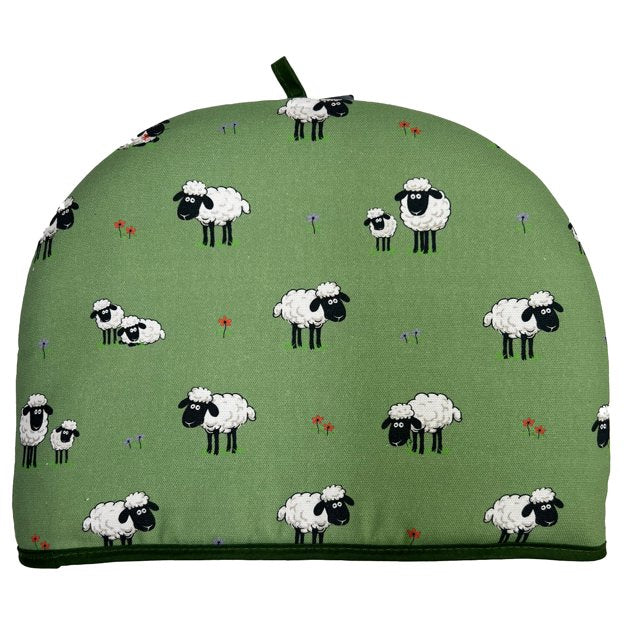 Fluffy Flock Green Cotton Tea Cozy