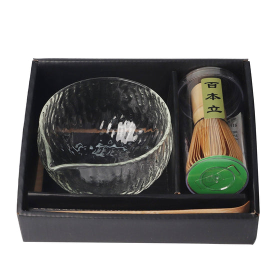 Matcha Set 12oz Glass Matcha Latte Bowl with Whisk and Scoop (1/16)