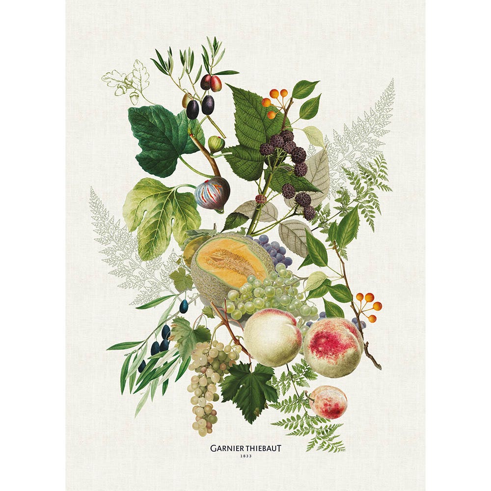 Abondance D'Automne Natural Tea Towel, Cotton-Linen