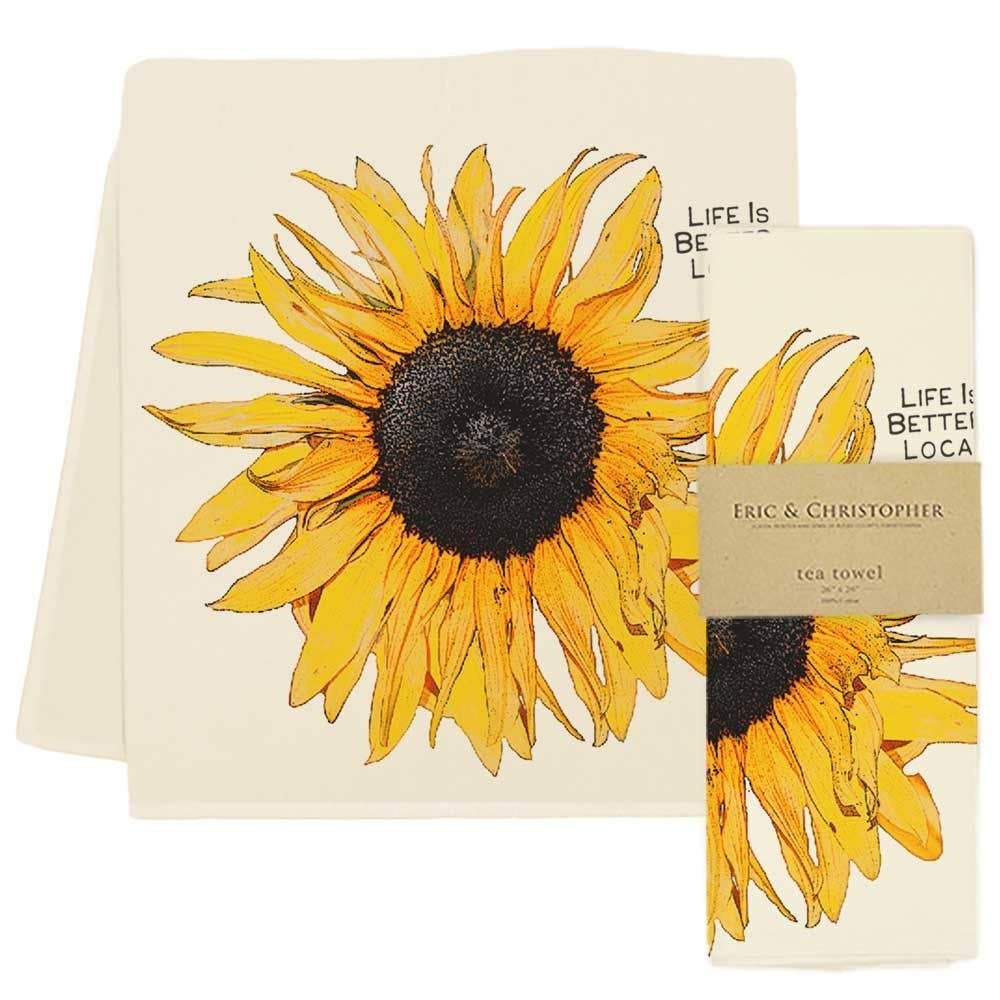 Sunflower Tea Towel