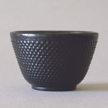 Cast Iron Cup with Dot Pattern