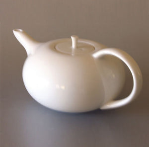 Apple Tea Pot, Ceramic White