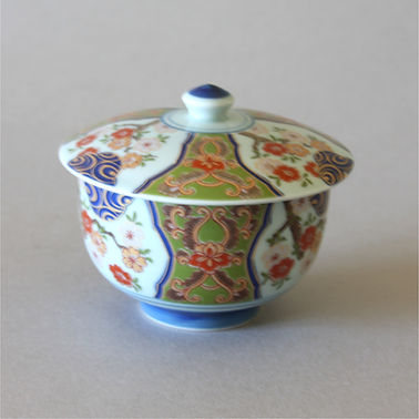 Arita Plum Tea Cup w/ Lid