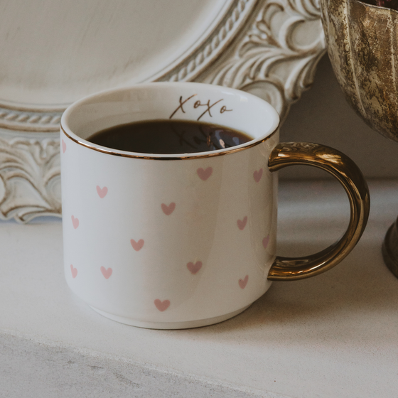 Hearts Tea/Coffee Mug