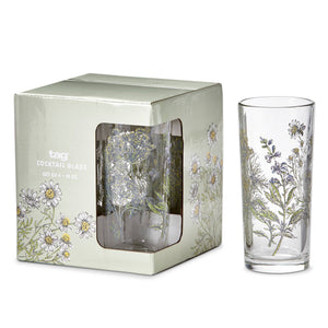 Fresh Herbs Iced Tea Glass-Set of 4