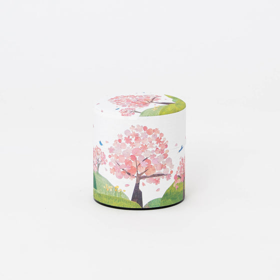 Japanese Sakura Washi Paper Tea Tin – 100g