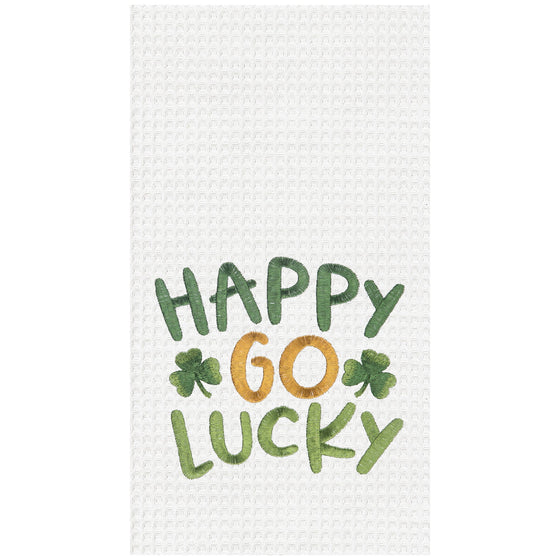 St. Patrick's Day Happy Go Lucky Kitchen Towel