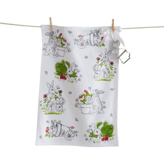 Bunny Kitchen Towel & Cookie Cutter Set