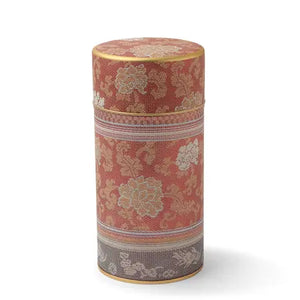 Tea Canister Brocade Peony Red 200g