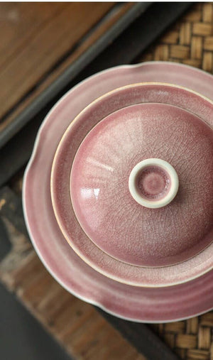 Gohobi Handmade Pink Glazed Gaiwan