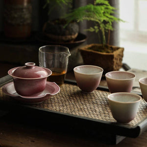 Gohobi Handmade Pink Glazed Gaiwan