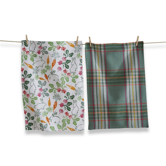 Veggie Bunny Kitchen Towel Set