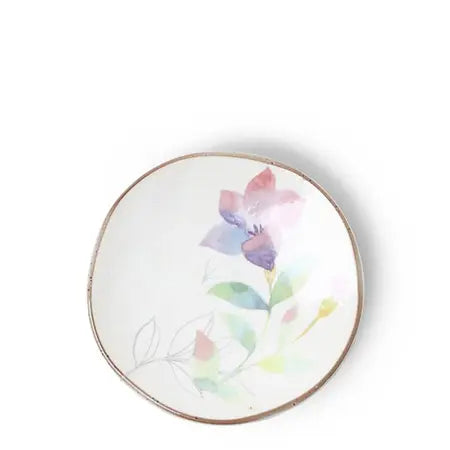 Floral Mini Plate Purple Pink