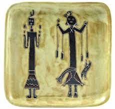 Mara Plate Indian Figures