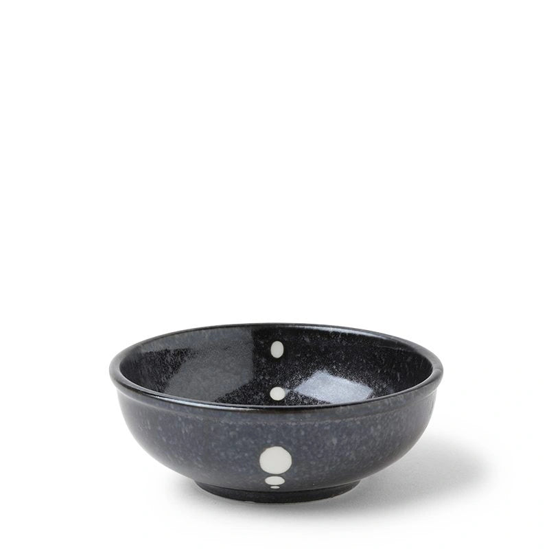 Black White Dots Small Bowl Dish