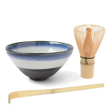 Matcha Chawan Starter Gift Set "Nihonkai Snowfall"