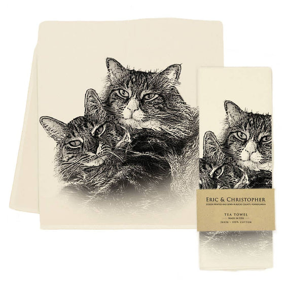 "Cuddle Cats" Tea Towel