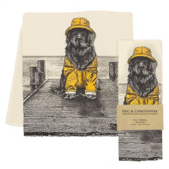 NEW Newfoundland Dog Tea Towel