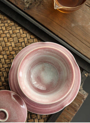 Gohobi Handmade Pink Glazed Gaiwan