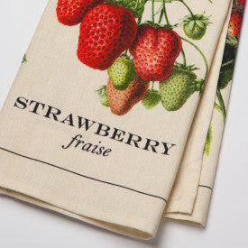 Vintage Strawberries Dishtowel