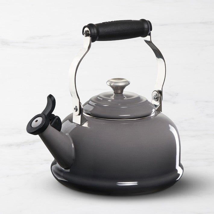 Le Creuset Stovetop Whistling Kettle Oyster Grey (1.7qt)