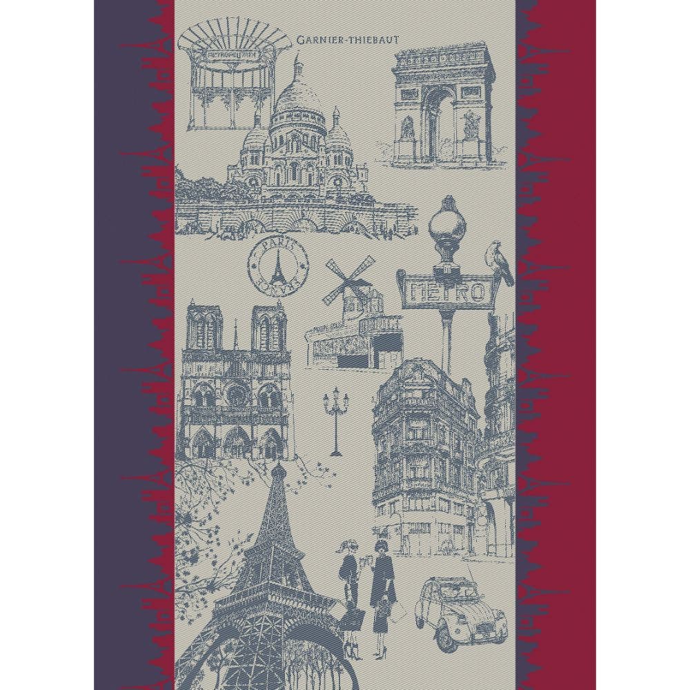 J'Aime Paris Tricolore Jacquard Tea Towel
