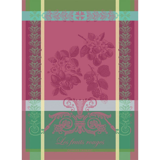 Les Fruits Rouges Framboise Jacquard Tea Towel