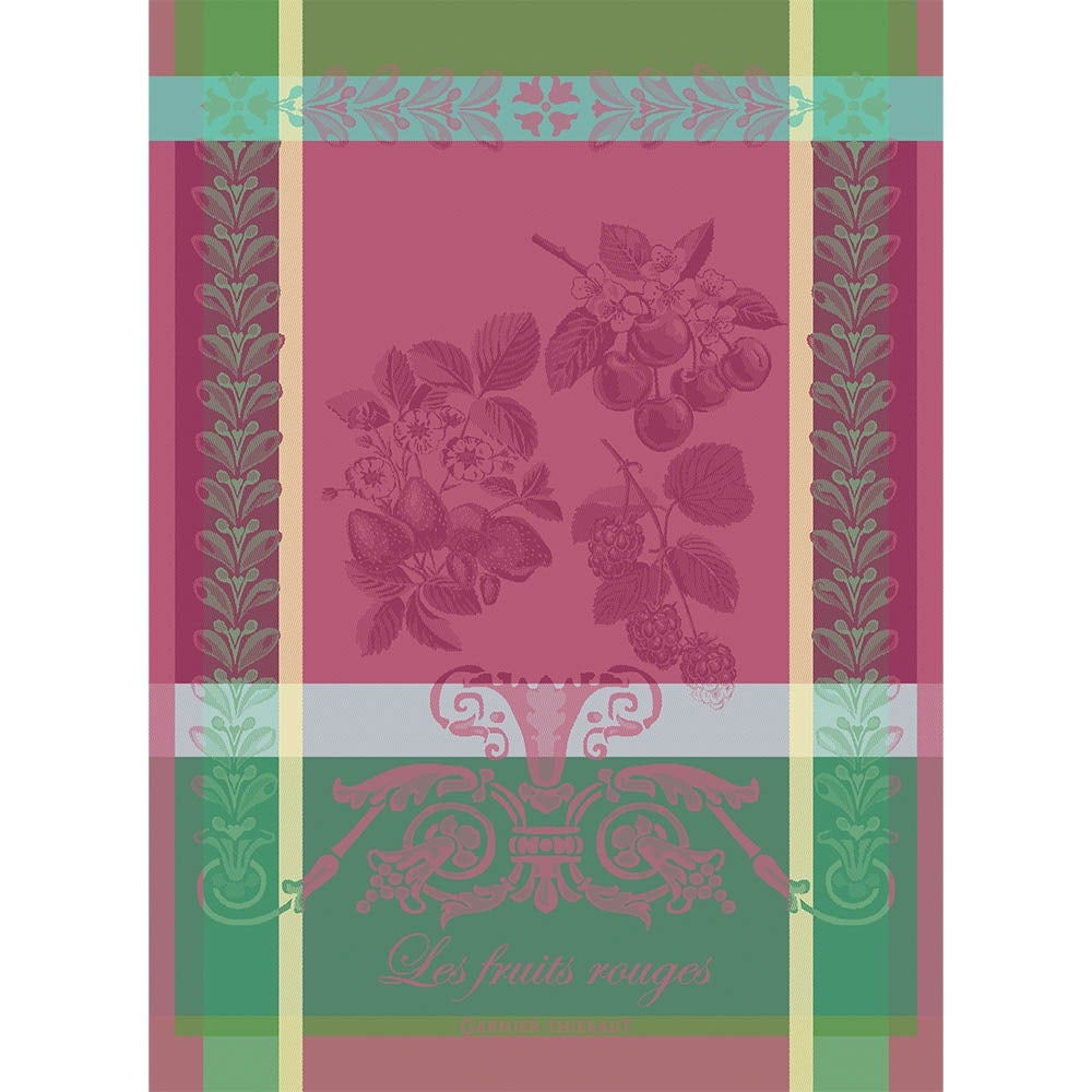 Les Fruits Rouges Framboise Jacquard Tea Towel