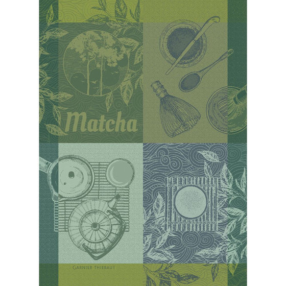 Matcha Vert Jacquard Tea Towel