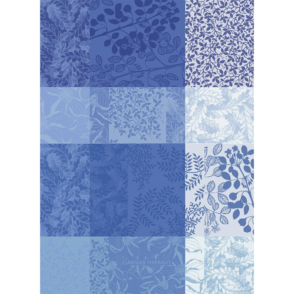 Mille Rameaux Bleu Jacquard Tea Towel