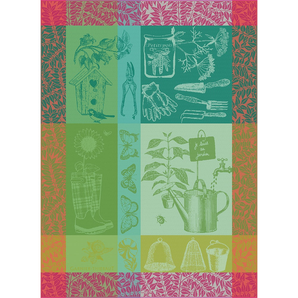 Mon Petit Jardin Printemps Jacquard Tea Towel