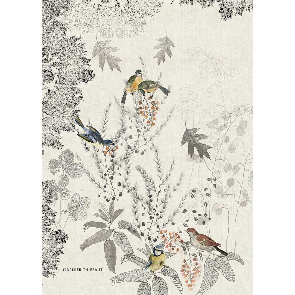 Monochrome Fusain Jacquard Tea Towel