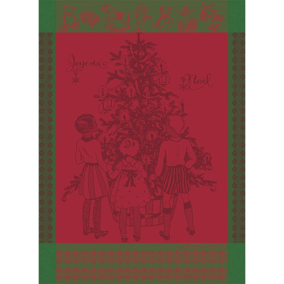 Noel D'Enfance Houx Jacquard Tea Towel
